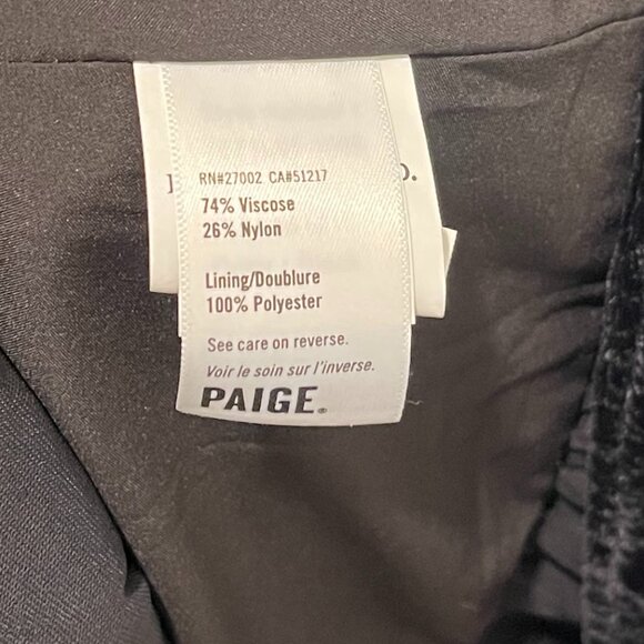 PAIGE  Ysabel Velvet Wrap Minidress M - Picture 6 of 8